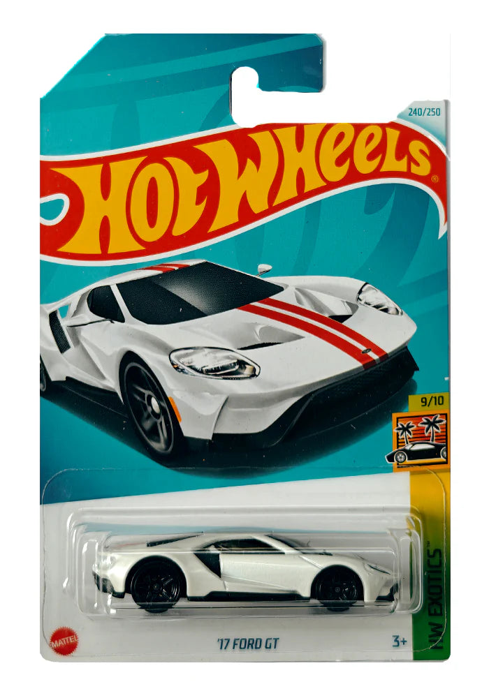 Hot Wheels '17 Ford GT - White - 2024 Card - INDIAN CARD