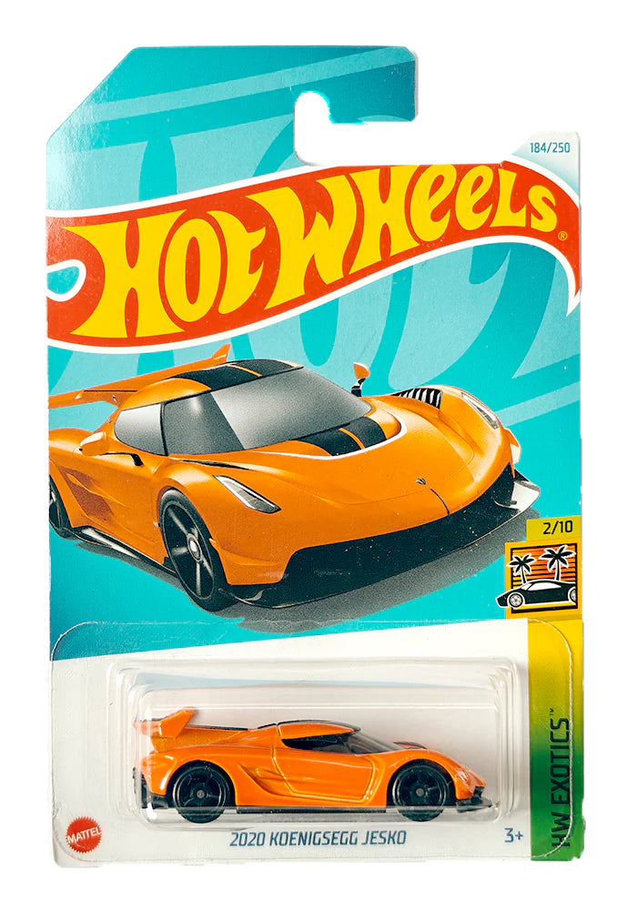 Hot Wheels 2020 Koenigsegg Jesko - Orange - 2024 Card - INDIAN CARD