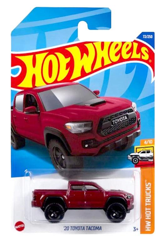 Hot Wheels '20 Toyota Tacoma - Red - 2021 Card (With Protector Case)