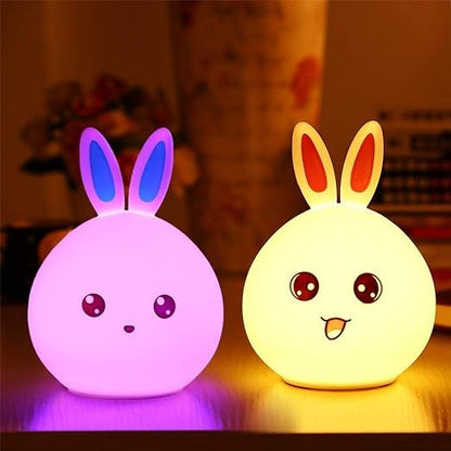 Rabbit Lamp Touch Dimming Bedside Lights Bunny Lamp Tap Lights Kids Night Lights Nursery Night Light Touch Light Kid Night Light