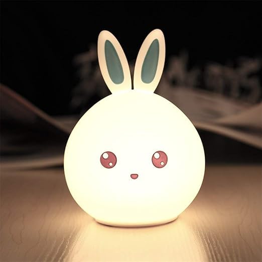 Rabbit Lamp Touch Dimming Bedside Lights Bunny Lamp Tap Lights Kids Night Lights Nursery Night Light Touch Light Kid Night Light