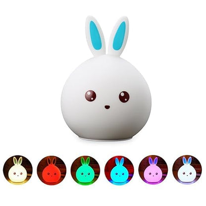 Rabbit Lamp Touch Dimming Bedside Lights Bunny Lamp Tap Lights Kids Night Lights Nursery Night Light Touch Light Kid Night Light