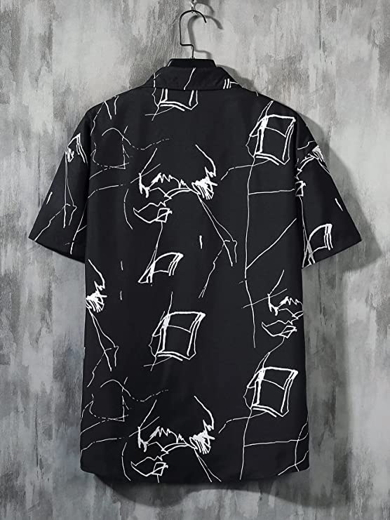 Men's Cotton Blend Printed Half Sleeve Shirt | Regular Fit | Stitched Design