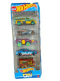 Hot Wheels Car 2024 HW City Pack of 5 (Alpha Pursuit, Bread Box, Rescue Duty, Fangster, Rogue Hog) Multi - Color