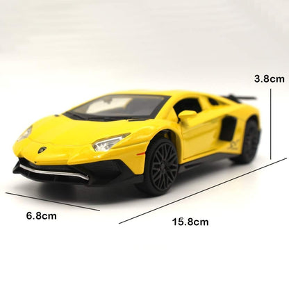 F & F 7 Dodge Charger 1:32 Model Car with Box, Zinc Alloy Pull Back Toy car [Colors as Per Stock]