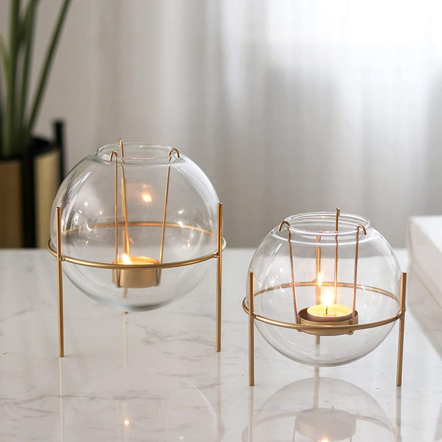 Glass Bowl T-light Candle Holder