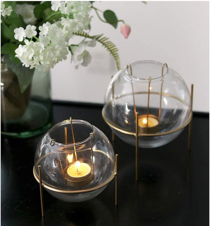 Glass Bowl T-light Candle Holder