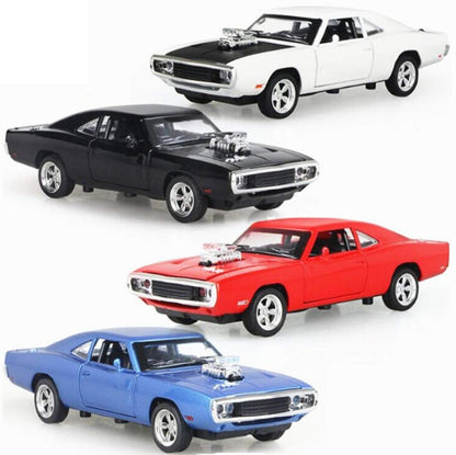 Diecast Metal Dodge Charger 1970 Kids Toy Car - Durable Push & Go Vehicle for Unisex