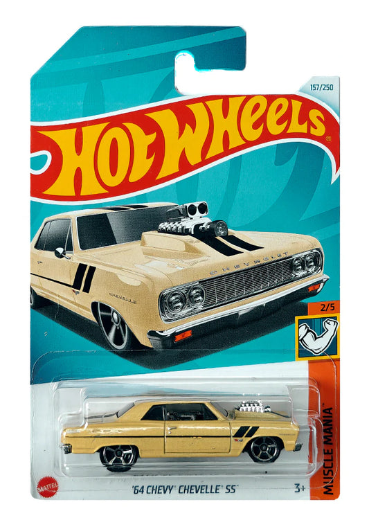 Hot Wheels '64 Chevy Chevelle SS - Yellow - 2024 Card - INDIAN CARD