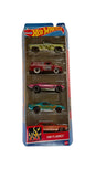 Hot Wheels Car 2024 HW Flames Pack of 5 (56 Ford F-100, 83 Chevy Silverado, 64 Impala, Blvo Bruiser, Muscle Speeder) Multi - Color