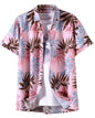 Men's Rayon Tropical Printed Shirt with Hawaii Collar | Ideal Summer Shirt for Outings, Beach, or Vacation