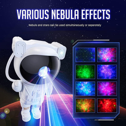 Star Projector Galaxy Projector with Remote Control - 360° Adjustable Timer Kids Astronaut Nebula for Baby Adults Bedroom, Gaming Room, Home and Party