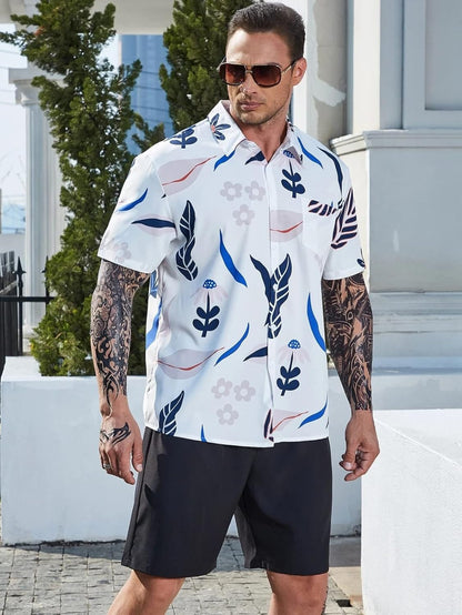 Men's Casual and Formal Half Sleeve Shirt, Stylish Printed Regular Fit