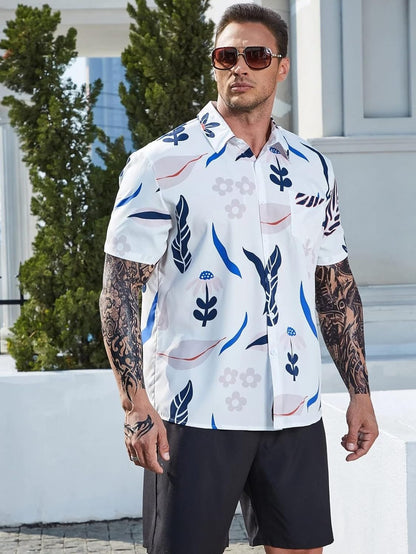 Men's Casual and Formal Half Sleeve Shirt, Stylish Printed Regular Fit