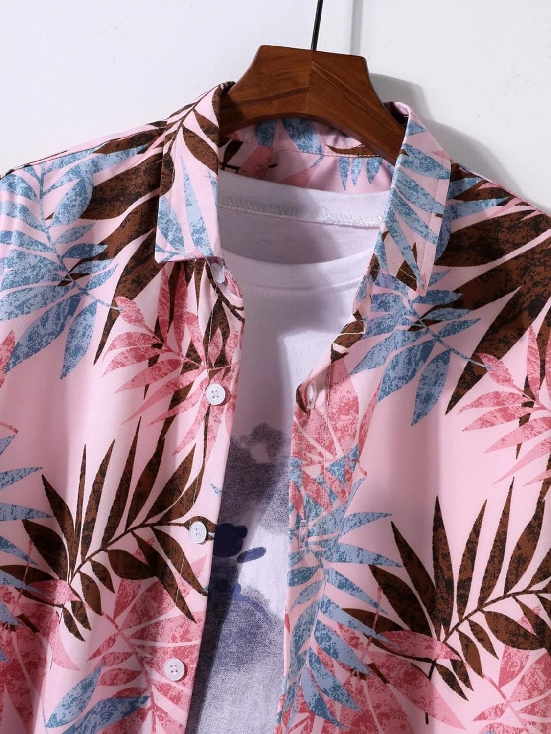 Men's Rayon Tropical Printed Shirt with Hawaii Collar | Ideal Summer Shirt for Outings, Beach, or Vacation