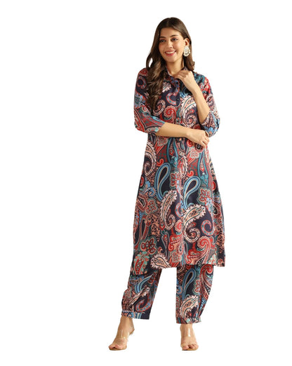 Leriya Fashion Ethnic Co Ord Set for Women || Rayon Kurta Pant Set || Office Wear Kurta Set for Women || Casual Kurti Set || Simple Kurta Set for Women || Co Ord Kurta Set for Women