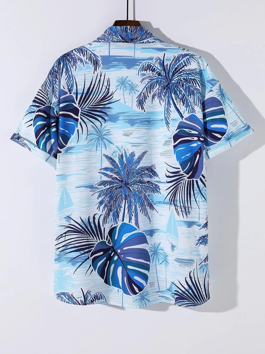 Men's Rayon Tropical Printed Shirt with Hawaii Collar | Ideal Summer Shirt for Outings, Beach, or Vacation