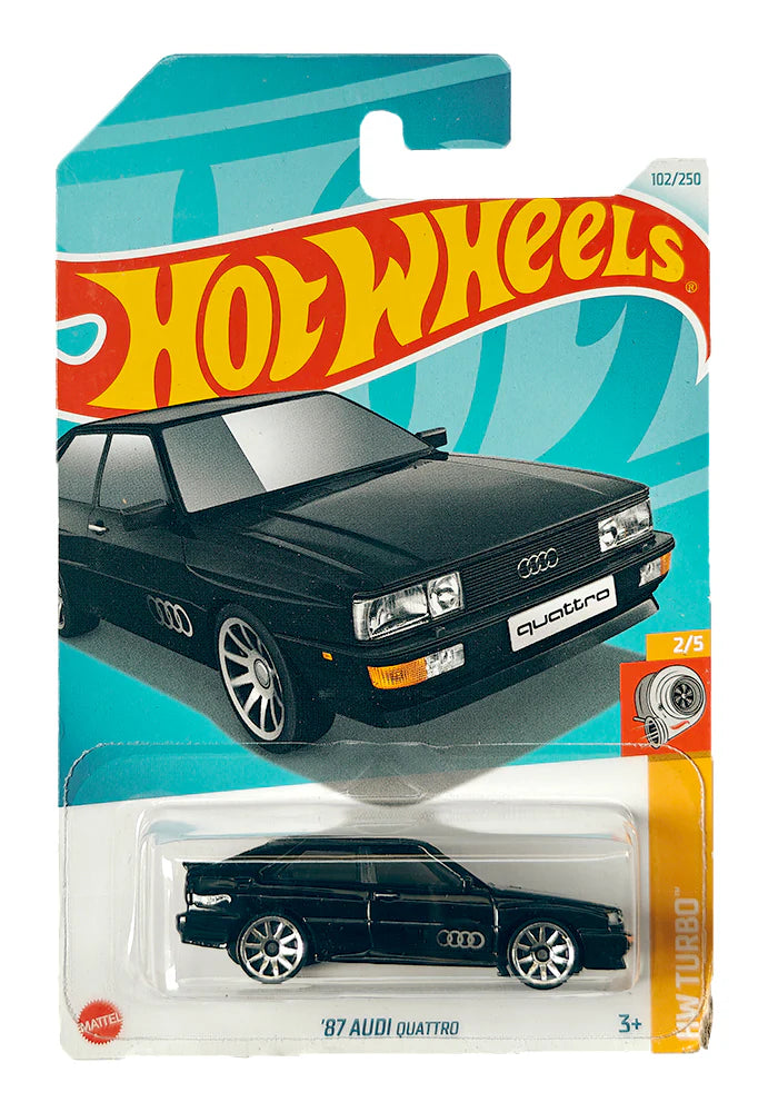 Hot Wheels '87 Audi Quattro - Black - 2024 Card - INDIAN CARD