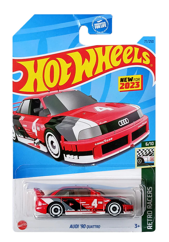 Hot Wheels Audi '90 Quattro - Red - 2021 Card (With Protector Case)