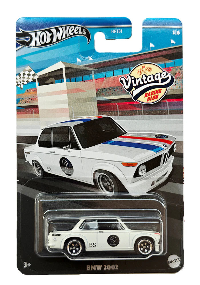 Hot Wheels Premium Vintage Racing Club BMW 2022 - White - 2023 Card (With Protector Case)