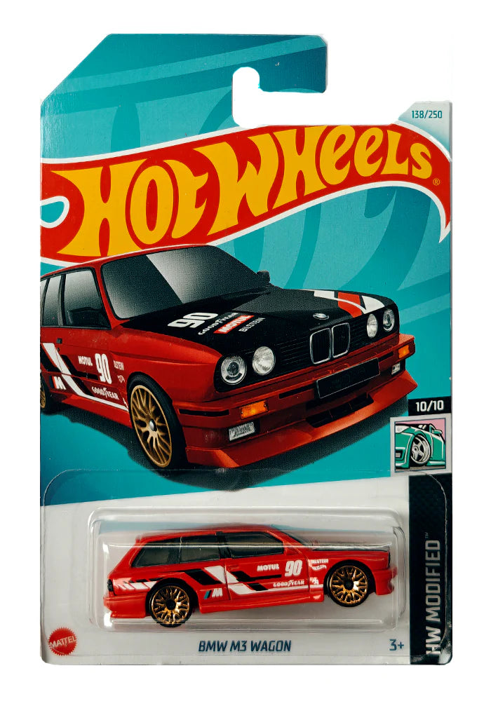 Hot Wheels BMW M3 Wagon - Red - 2024 Card - INDIAN CARD