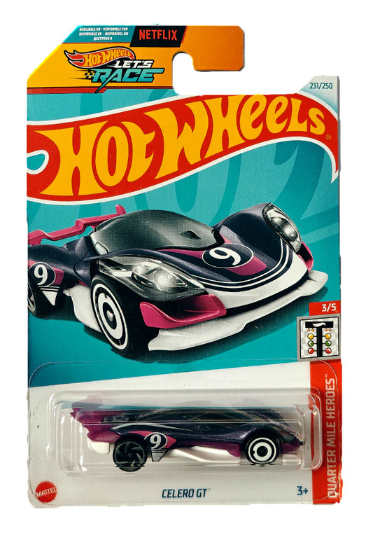 Hot Wheels Celero GT - Purple / White - 2024 Card - INDIAN CARD