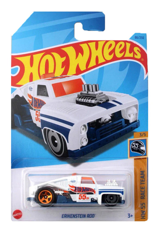 Hot Wheels Erikenstein Rod - White - 2023 Card