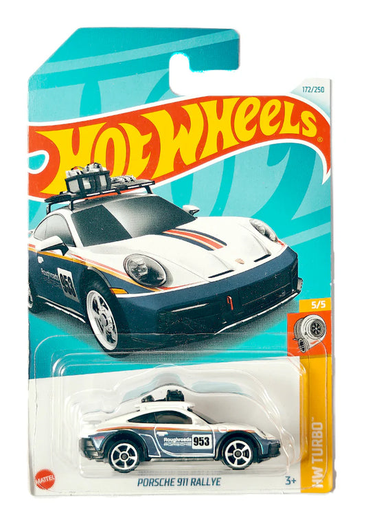 Hot Wheels Porsche 911 Rallye - Blue / White - 2024 Card - INDIAN CARD