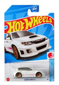 Hot Wheels Subaru WRX STI - White - 2021 Card (Blister Damage / Car in Excellent Condition) (With Protector Case)