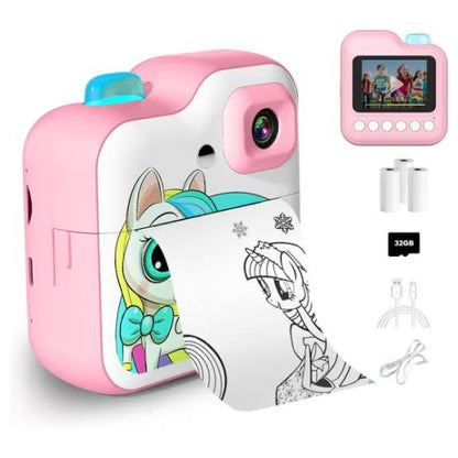 Instant Printing digital unicorn shape printing camera