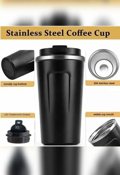 Intelligent temperature stainless steel coffee cup