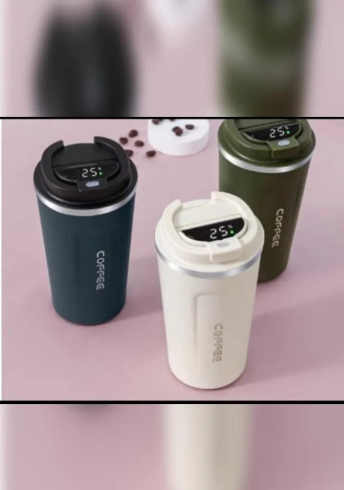 Intelligent temperature stainless steel coffee cup